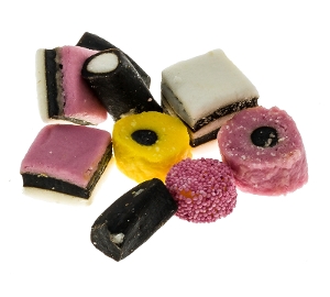 Licorice Allsort are gustaf's assorted english licorice candy