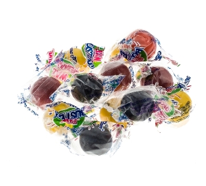 Ferrara Pan Jaw Busters Jaw Breakers are gumball hard fruit flavored candy