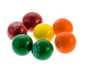 Nerds Gumballs are Wonka hard  fruity candy in red yellow orange green