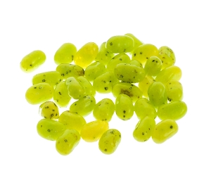 Jelly Belly Juicy Pear Beans  candy in green