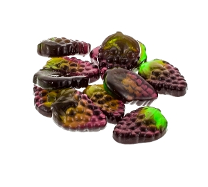 Kervan Wildberry  are gummy candy in purple and green
