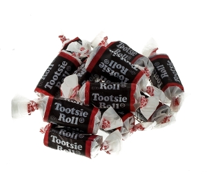 Tootsie Roll Midgees chocolate candy wrapped in bulk