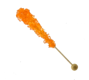 Orange Rock Candy Sticks  old fashion retro candy in orange bulk